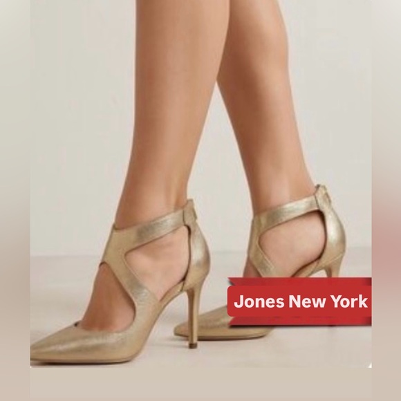 Metallic Gold Heels - Picture 1 of 5